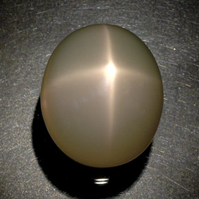 Pedra da lua estrela creme natural 51,60ct, transparente, transparente/translúcido