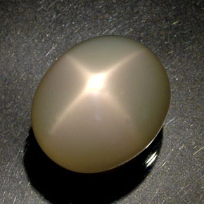 Pedra da lua estrela creme natural 51,60ct, transparente, transparente/translúcido