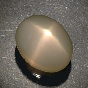 Pedra da lua estrela creme natural 29,22ct, transparente, transparente/translúcido