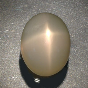 Pedra da lua estrela creme natural 29,22ct, transparente, transparente/translúcido
