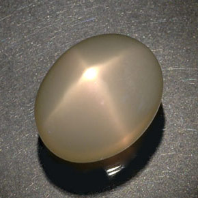 Pedra da lua estrela creme natural 29,22ct, transparente, transparente/translúcido