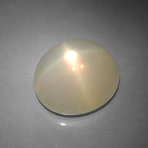 Pedra da lua estrela creme natural 23,64ct, transparente, transparente/translúcido