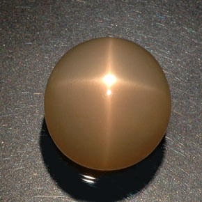 Pedra da lua estrela laranja natural 26,52ct, transparente, transparente/translúcido