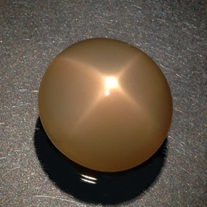 Pedra da lua estrela laranja natural 26,52ct, transparente, transparente/translúcido