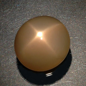 Pedra da lua estrela laranja natural 26,52ct, transparente, transparente/translúcido