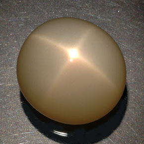 Pedra da lua estrela creme natural 87,90ct, transparente, transparente/translúcido