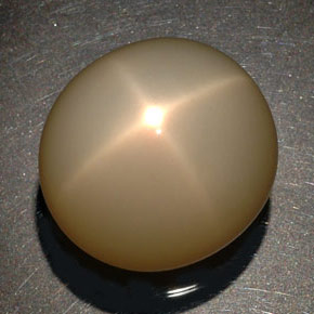 Pedra da lua estrela creme natural 87,90ct, transparente, transparente/translúcido
