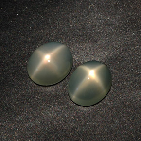 Pedras preciosas de pedra da lua estrela verde natural de  ct, transparente, transparente/translúcido
