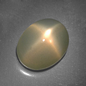 Pedra da lua estrela creme natural 5,11ct, transparente, transparente/translúcido