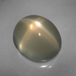Pedra da lua estrela creme natural 6,08ct, transparente, transparente/translúcido