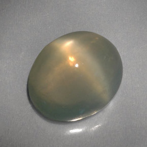 Pedra da lua estrela creme natural 4,82ct, transparente, transparente/translúcido