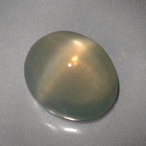 Pedra da lua estrela creme natural 4,82ct, transparente, transparente/translúcido