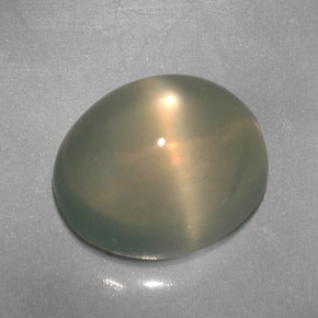 Pedra da lua estrela creme natural 4,82ct, transparente, transparente/translúcido
