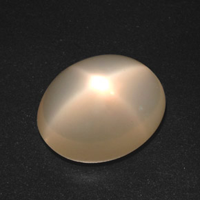 Pedra da lua estrela creme natural 16,26ct, corte oval, translúcido