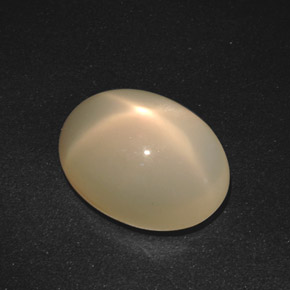 Pedra da Lua Estrela creme de laranja Natural 16.79ct, Corte Oval, Translúcido