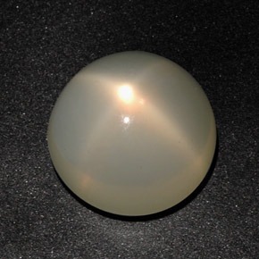 Pedra da lua estrela creme natural 12,96ct, transparente, transparente/translúcido