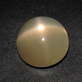 Pedra da lua estrela creme natural 11,49ct, transparente, transparente/translúcido