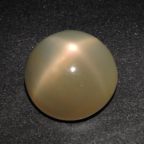 Pedra da lua estrela creme natural 11,49ct, transparente, transparente/translúcido