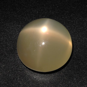 Pedra da lua estrela creme natural 11,49ct, transparente, transparente/translúcido