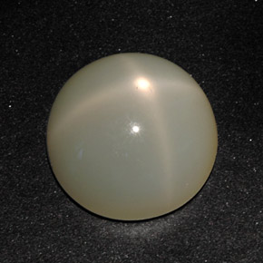 Pedra da lua estrela creme natural 11,31ct, corte redondo, translúcido