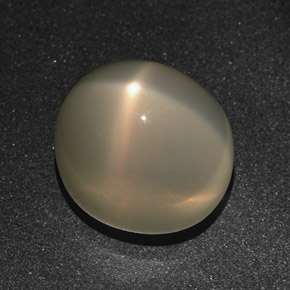 Pedra da lua estrela creme natural 16,01ct, corte oval, translúcido