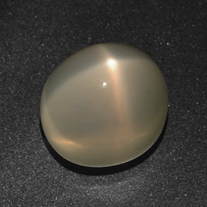 Pedra da lua estrela creme natural 16,01ct, corte oval, translúcido