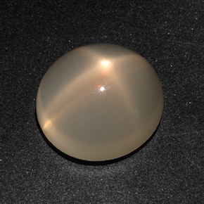 Pedra da lua estrela creme natural 11,20ct, corte oval, translúcido