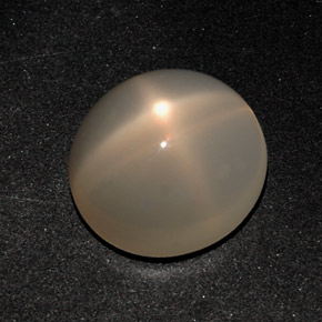 Pedra da lua estrela creme natural 11,20ct, corte oval, translúcido