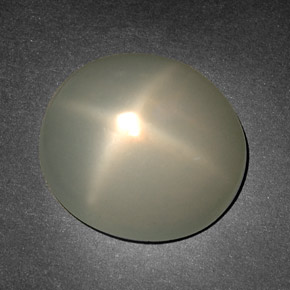 Pedra da lua estrela creme natural 9,81ct, transparente, transparente/translúcido