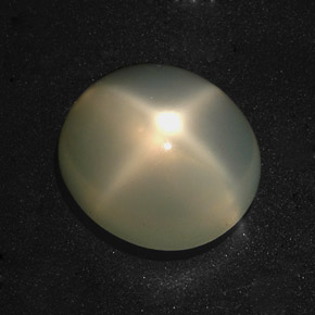 Pedra da Lua Estrela Creme Natural 8.33ct, Corte Oval, Translúcido