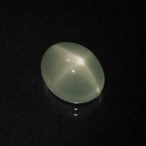 Pedra da Lua Estrela Verde Natural 3.58ct, Corte Oval, Translúcido