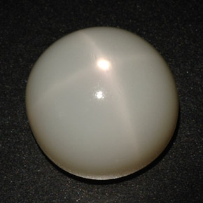 Pedra da lua estrela creme natural 21,40ct, corte redondo, translúcido