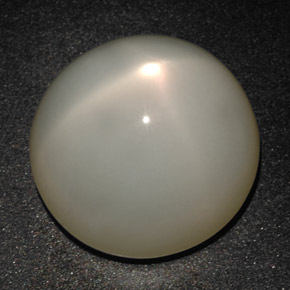 Pedra da lua estrela creme natural 20,19ct, corte redondo, translúcido