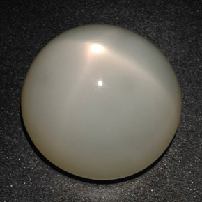Pedra da lua estrela creme natural 20,19ct, corte redondo, translúcido