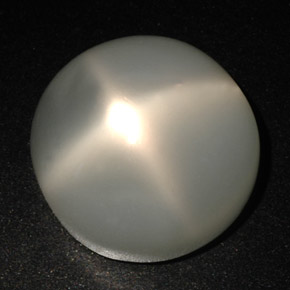 Pedra da lua estrela creme natural 22,18ct, corte redondo, translúcido
