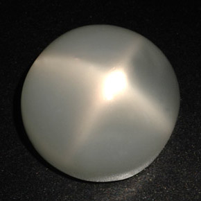 Pedra da lua estrela creme natural 22,18ct, corte redondo, translúcido