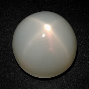 Pedra da lua estrela creme natural 22,48ct, corte redondo, translúcido