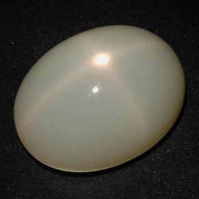 Pedra da lua estrela creme natural 20,13ct, corte oval, translúcido