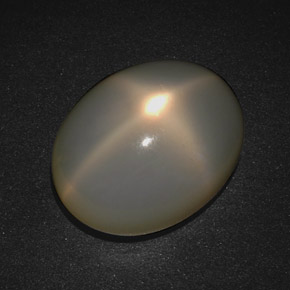 Pedra da lua estrela creme natural 19,93ct, corte oval, translúcido