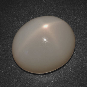 Pedra da lua estrela creme natural 20,07ct, corte oval, translúcido