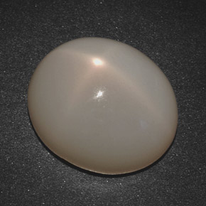 Pedra da lua estrela creme natural 20,07ct, corte oval, translúcido