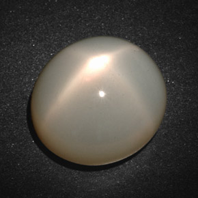 Pedra da lua estrela creme natural 19,33ct, corte oval, translúcido