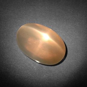 Pedra da lua estrela creme natural 7,71ct, transparente, transparente/translúcido