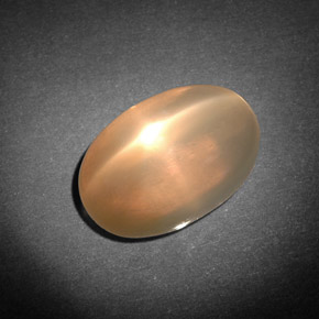 Pedra da lua estrela creme natural 7,71ct, transparente, transparente/translúcido