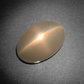 Pedra da lua estrela creme natural 8,29ct, transparente, transparente/translúcido