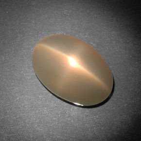 Pedra da lua estrela creme natural 8,29ct, transparente, transparente/translúcido