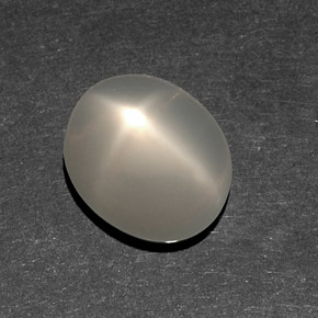Pedra da lua estrela branco natural 6,82ct, transparente, transparente/translúcido