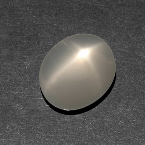 Pedra da lua estrela branco natural 6,82ct, transparente, transparente/translúcido