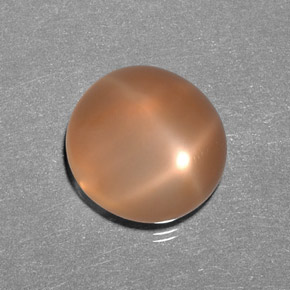 Pedra da lua estrela laranja natural 9,31ct, transparente, transparente/translúcido