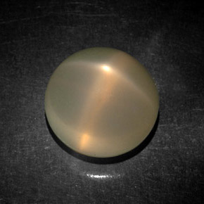 Pedra da lua estrela creme natural 7,74ct, transparente, transparente/translúcido